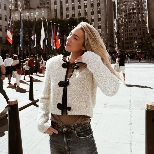 Alice Campello en Nueva York con chaqueta Gradilia de Isabel Marant
