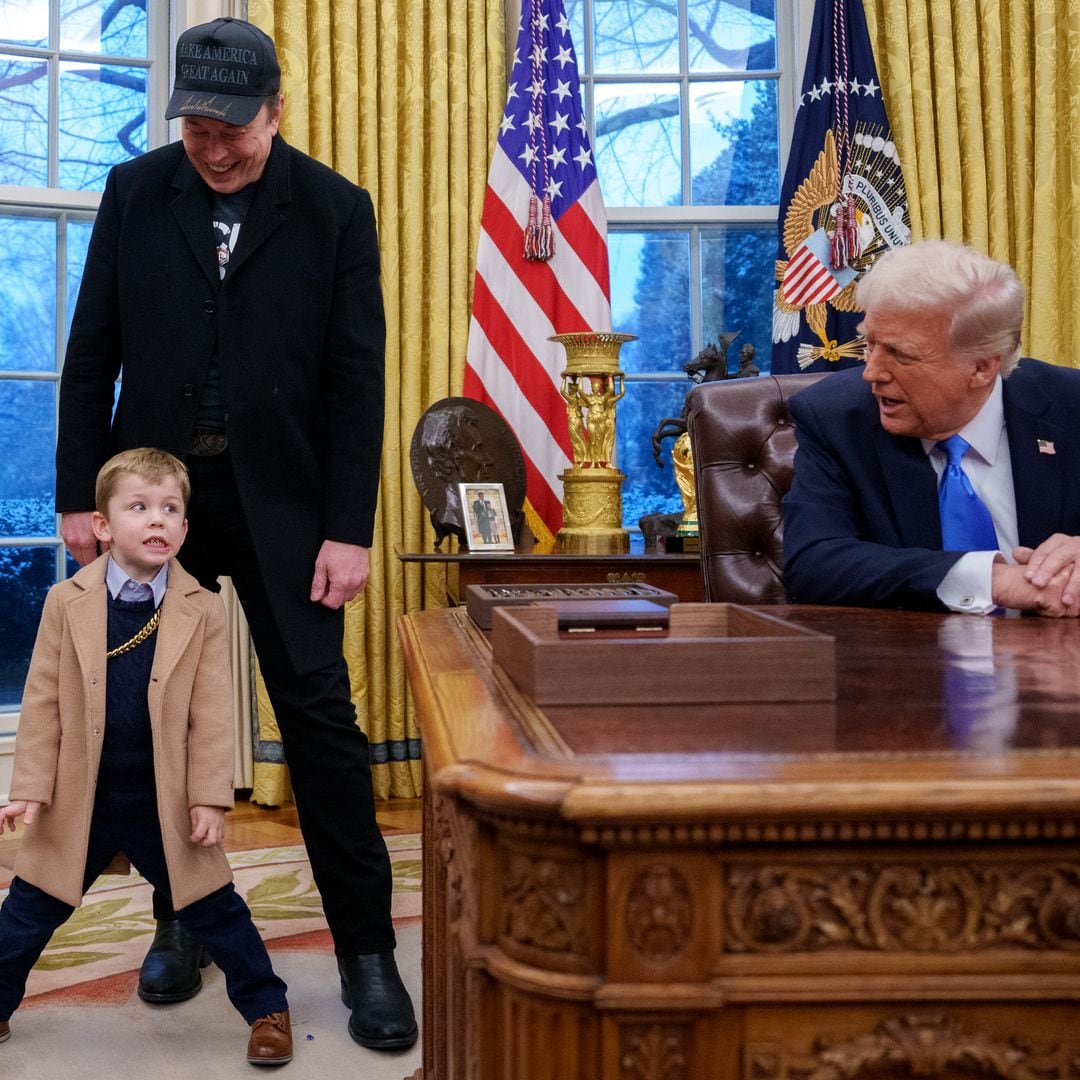 El momento viral de Elon Musk con su hijo pequeño en la Casa Blanca y la reacción de Trump
