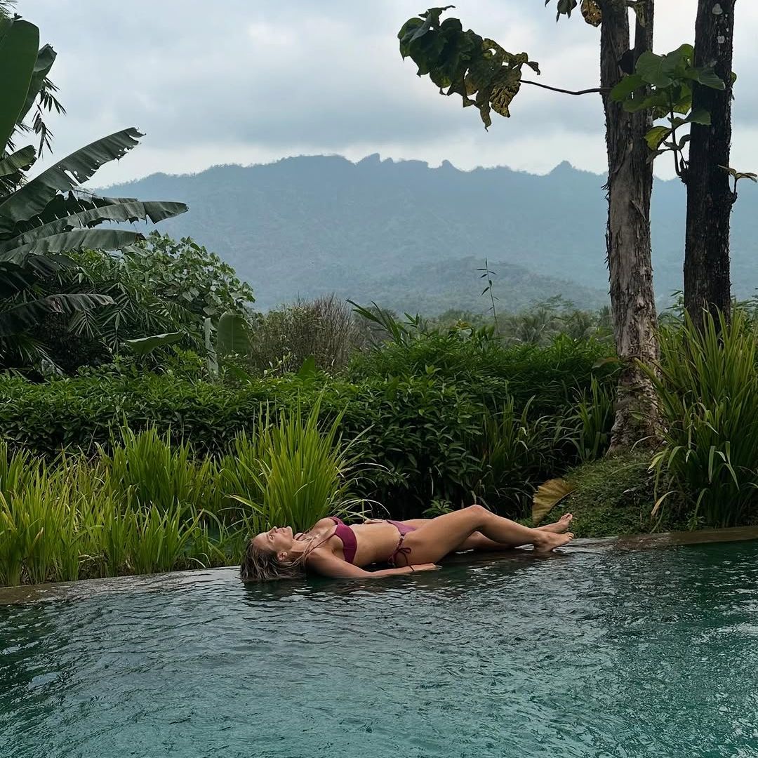 Angie Rigueiro, de luna de miel en Indonesia. Agosto de 2025