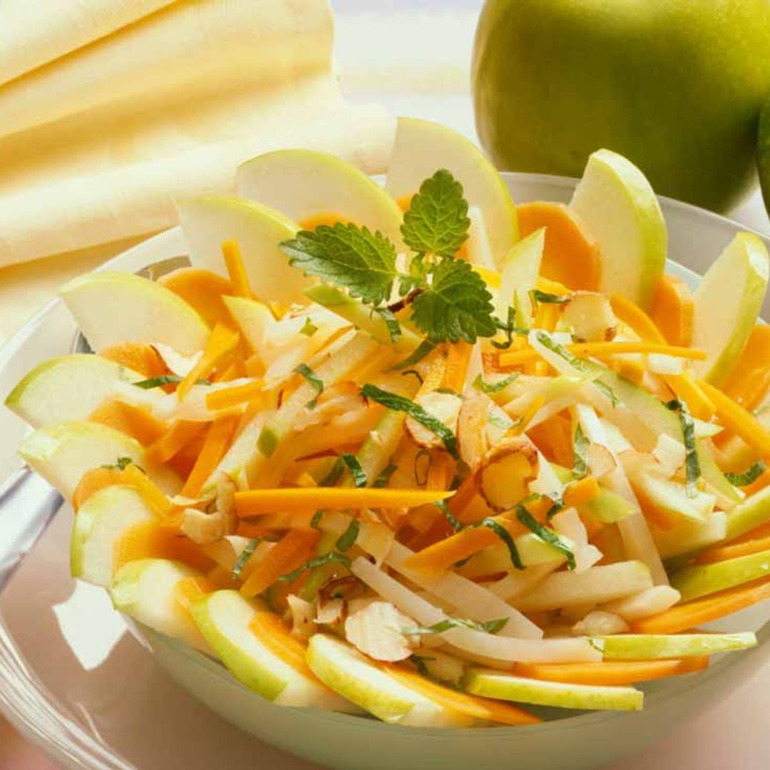 Manzana, zanahoria, menta y jengibre