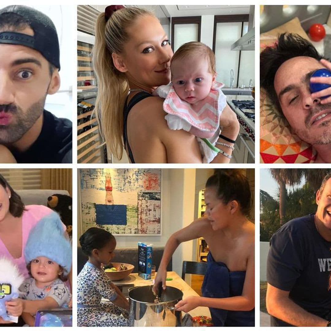 Papás cool: Los mejores momentos de las ‘celebs’ y sus hijos en la cuarentena