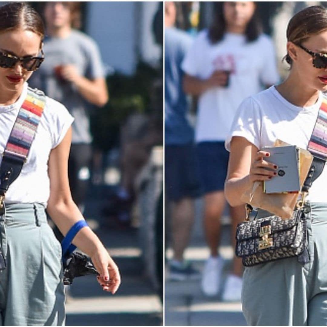 Natalie Portman y su favorecedor look con el que logra verse más alta