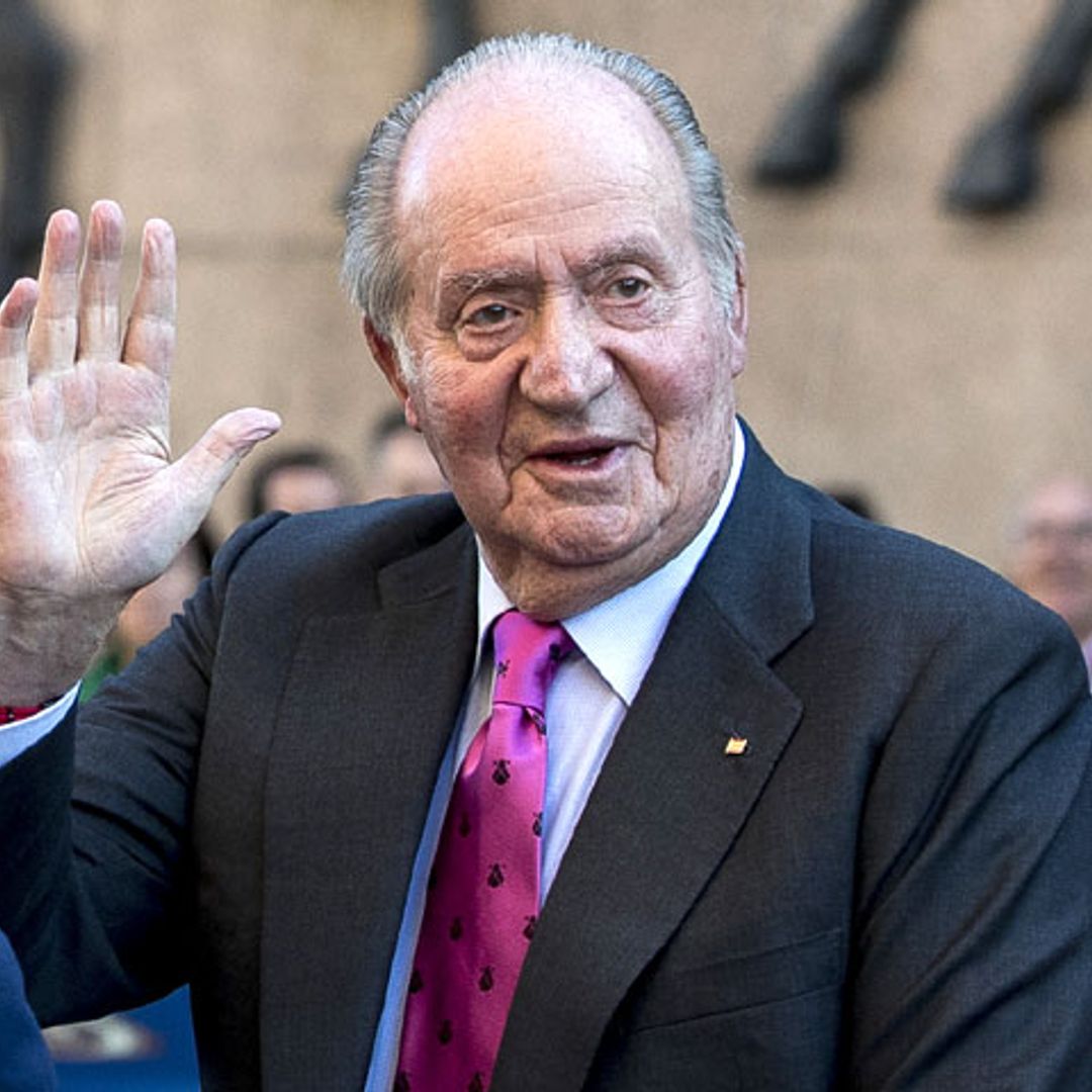 El rey Juan Carlos comenta la intervención de su nieta, la princesa Leonor
