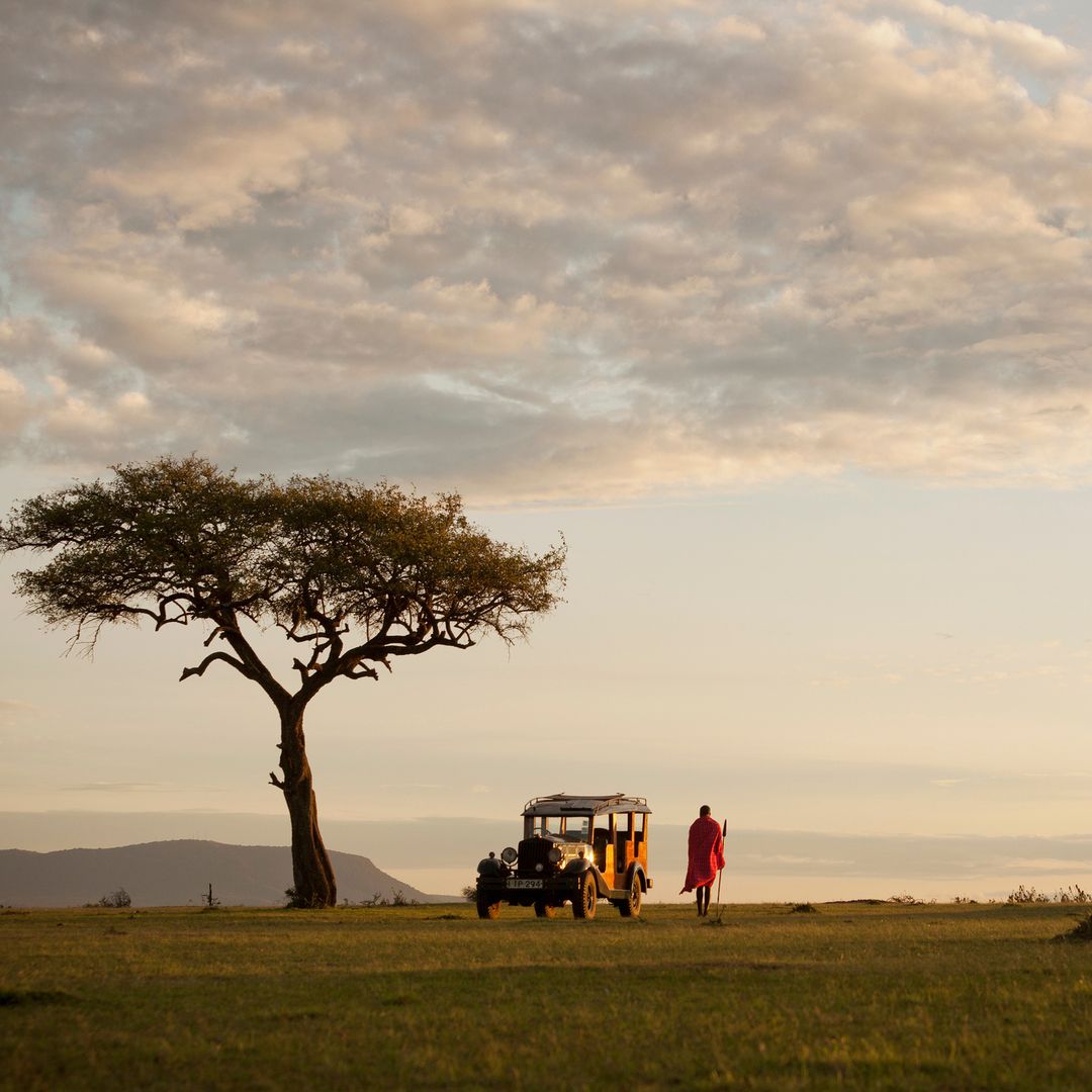 Un masai en la Reserva de Masai Mara, Kenia