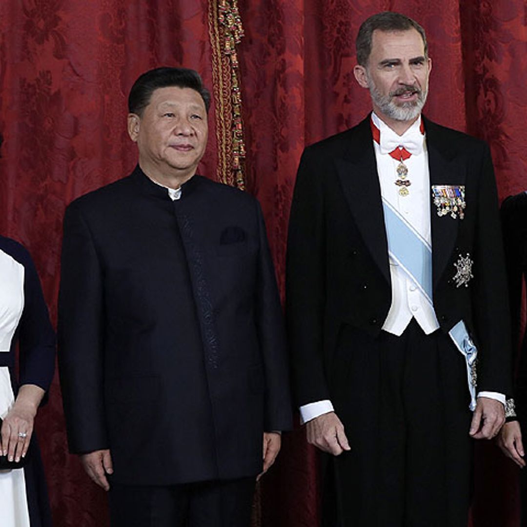 Los Reyes ponen el broche de oro a la visita de Estado del presidente chino y su mujer con una cena de gala