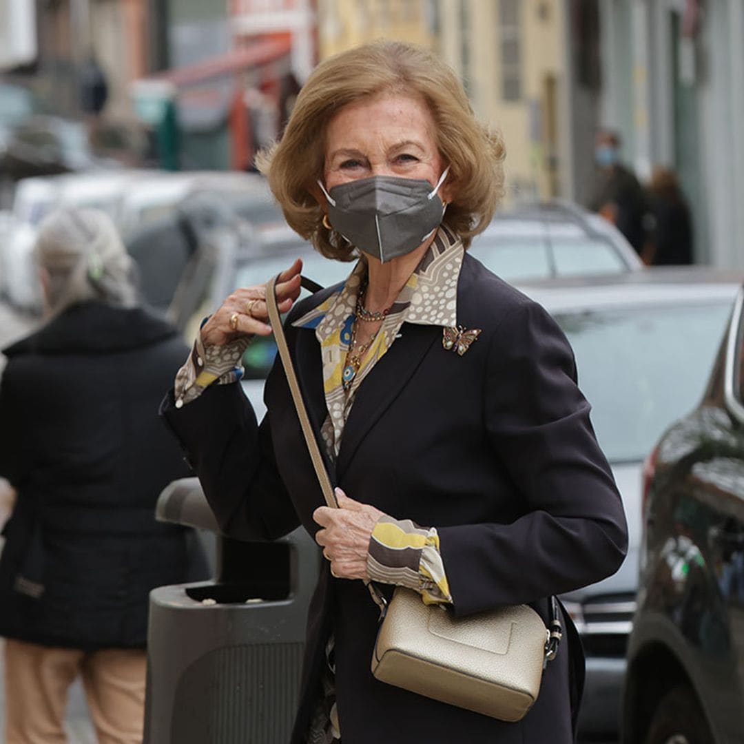La reina Sofía recibe su segunda dosis de la vacuna contra el coronavirus