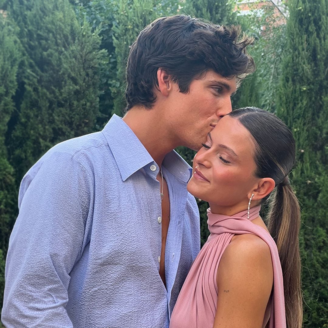 Todos los detalles de la fiesta de pedida de Bea Gimeno y Nacho, el hijo de Emilio Aragón, con discurso incluido del presentador