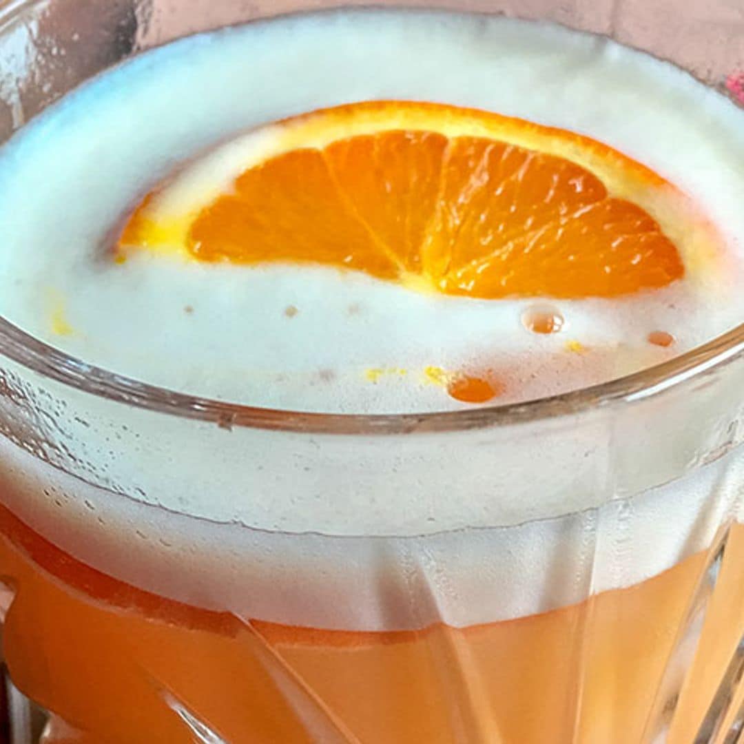 Pisco 'sour' de naranja