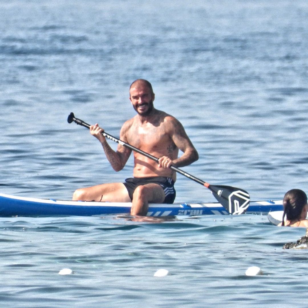 David Beckham y su hijo Cruz, divertida jornada marítima en plenas vacaciones familiares en Croacia