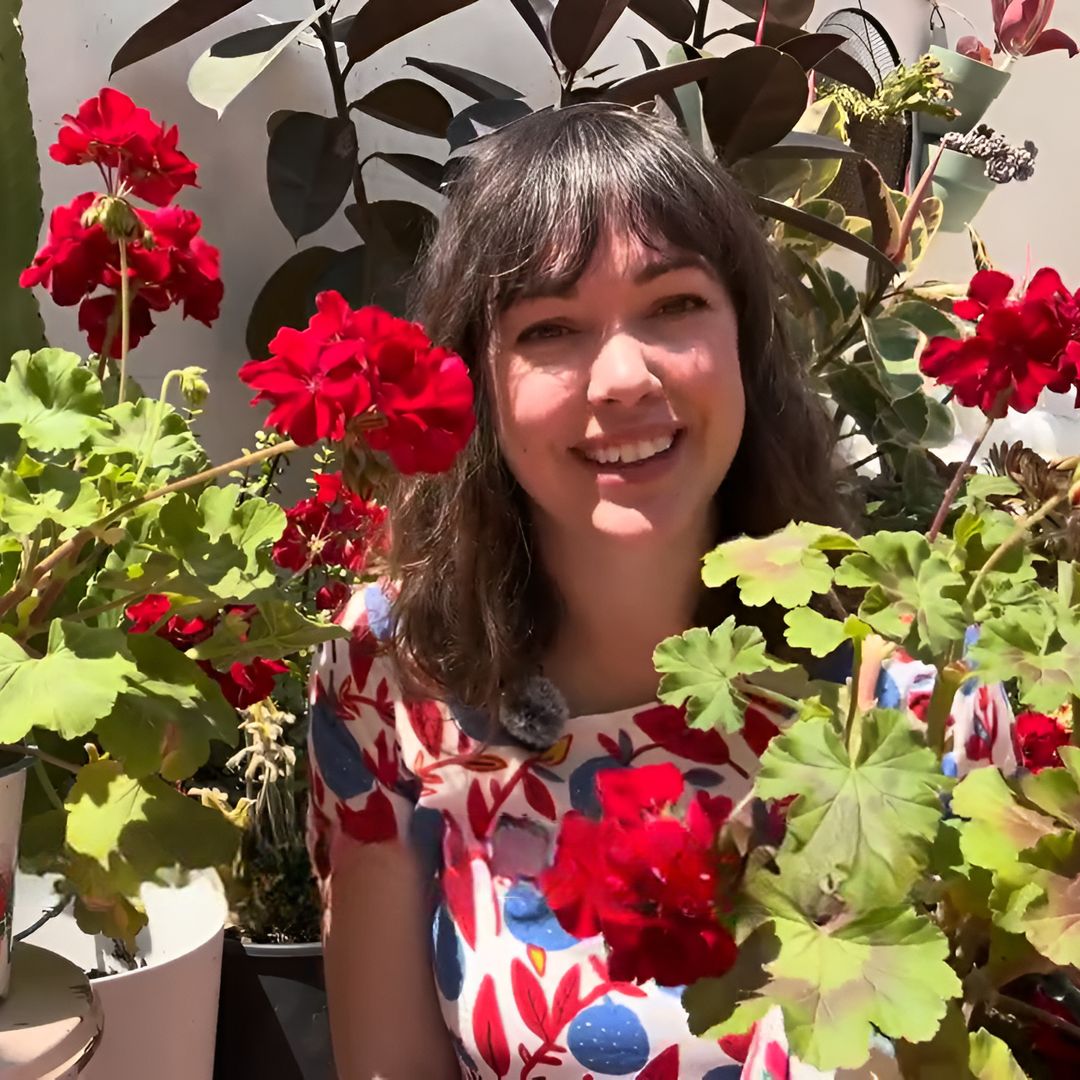 Marta Rosique, experta en plantas: "La plaga del taladro es casi lo único que puede acabar con un geranio sano"