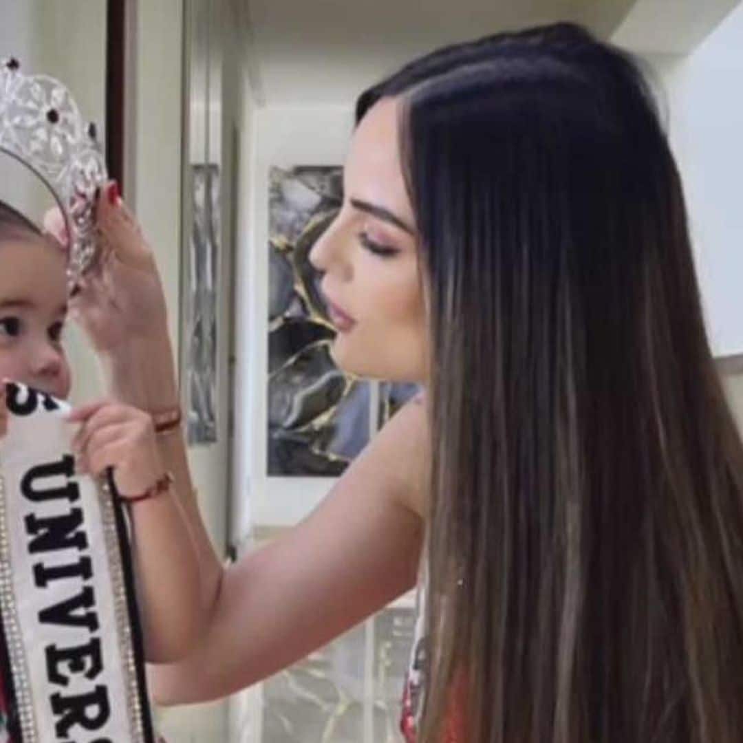 Ximena Navarrete celebra el 13° aniversario de su coronación como Miss Universe con su hijita