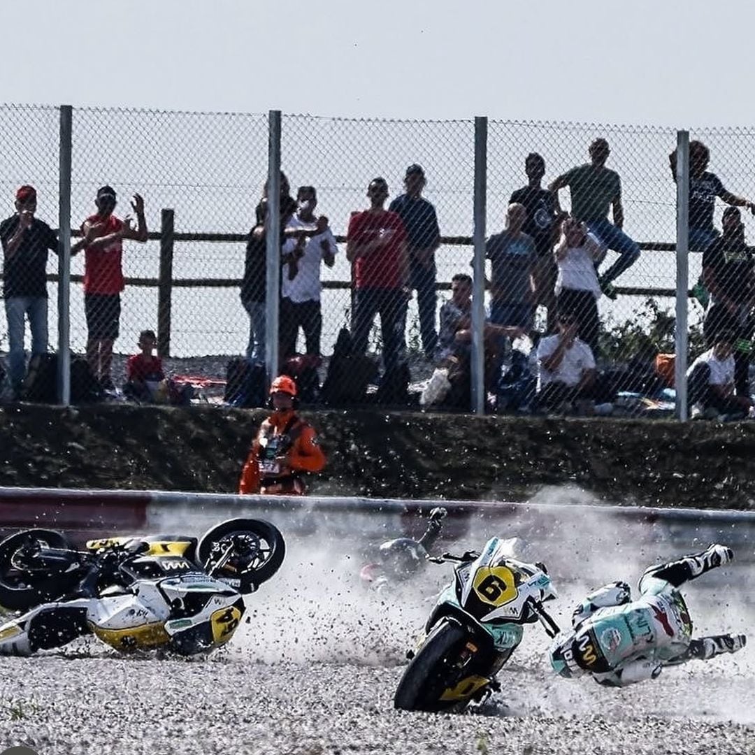 María Herrera sufre un accidente en la carrera