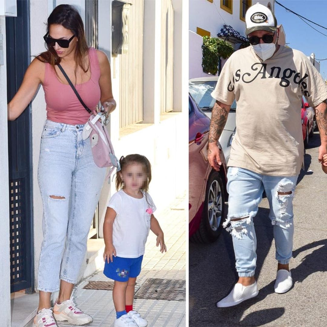 Irene Rosales y Kiko Rivera acompañan a sus hijas en su primer día de cole
