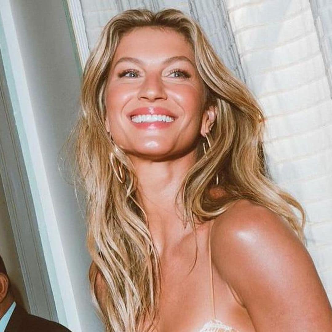 Gisele Bündchen se apropia de la tendencia de encaje para el verano