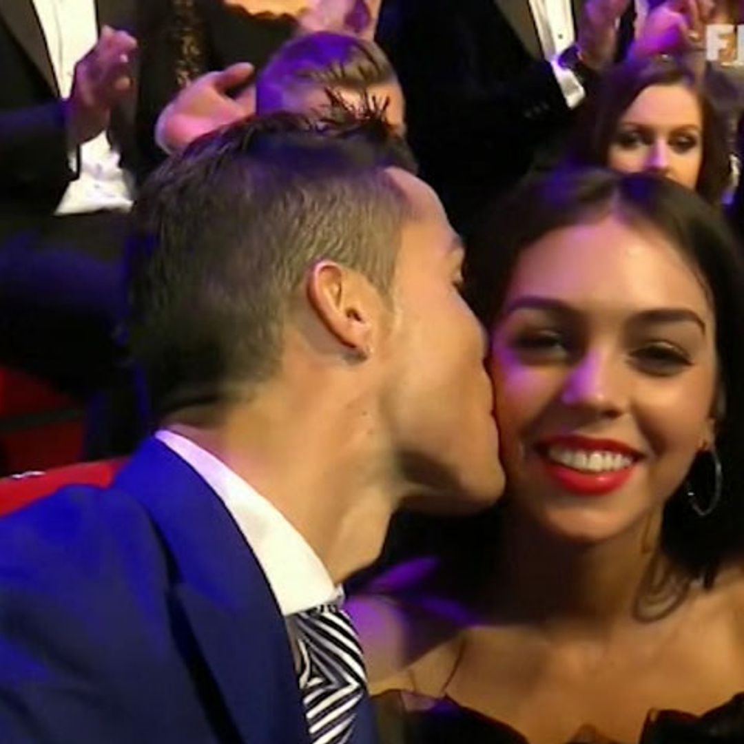 El beso de Cristiano Ronaldo a su novia, Georgina Rodríguez, en los premios The Best