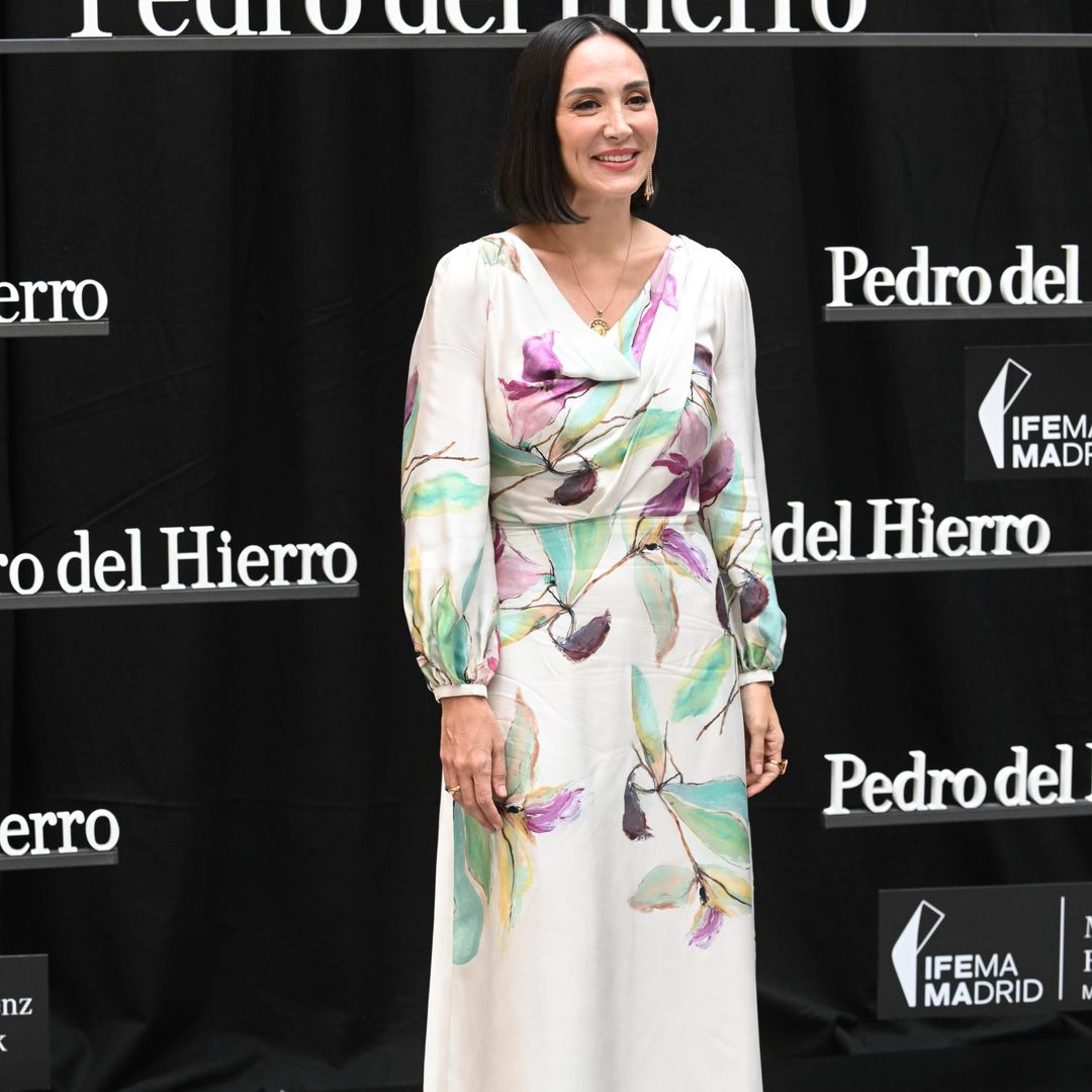 Tamara Falcó en el desfile de Pedro del Hierro, en MBFWM