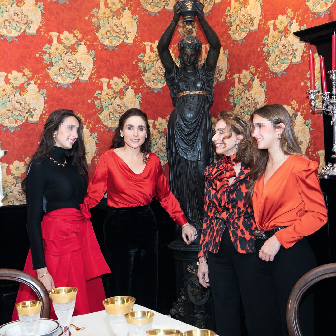 Paloma Segrelles, como anfitriona, en el momento más mágico del año