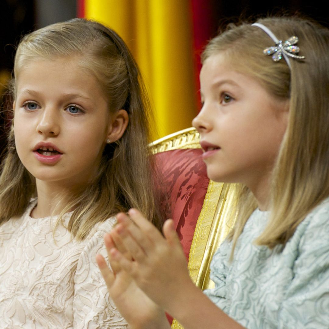 Leonor y Sofía, de la timidez y curiosidad en la proclamación de su padre a la madurez de dos adolescentes