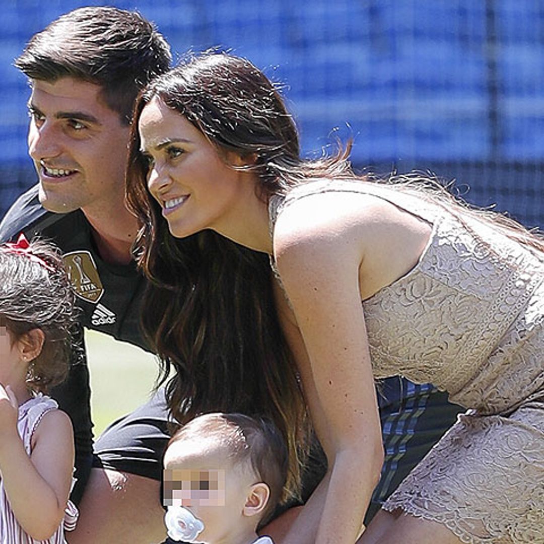 La excelente relación de Courtois con la española Marta Domínguez, madre de sus dos hijos
