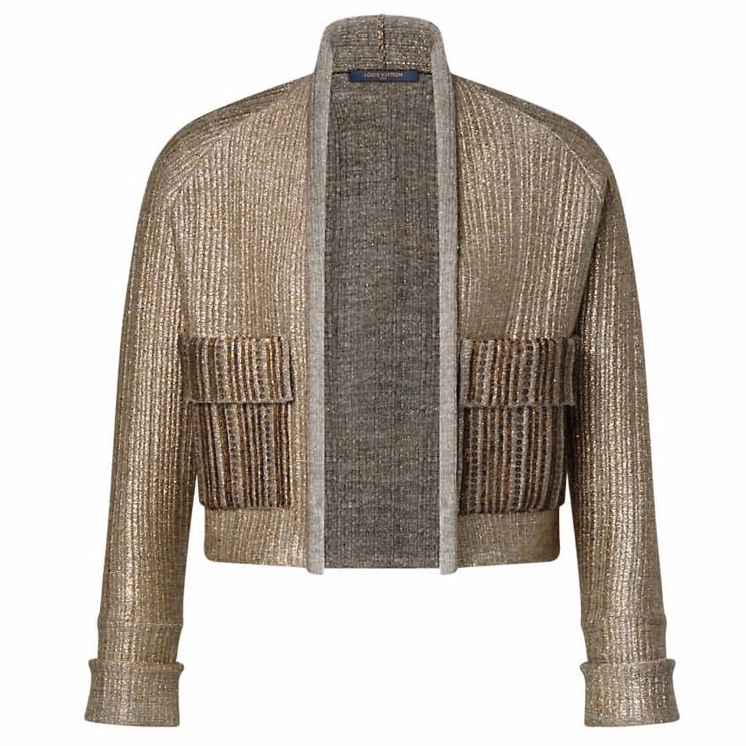 Rebeca de punto brillante (3.200 €), de Louis Vuitton