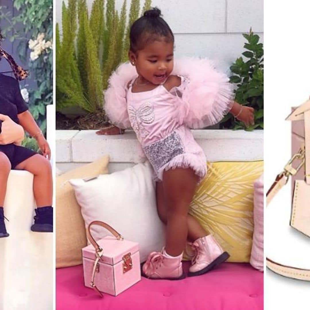 La hija de Khloé Kardashian sorprende con su bolso Louis Vuitton y su look de bailarina