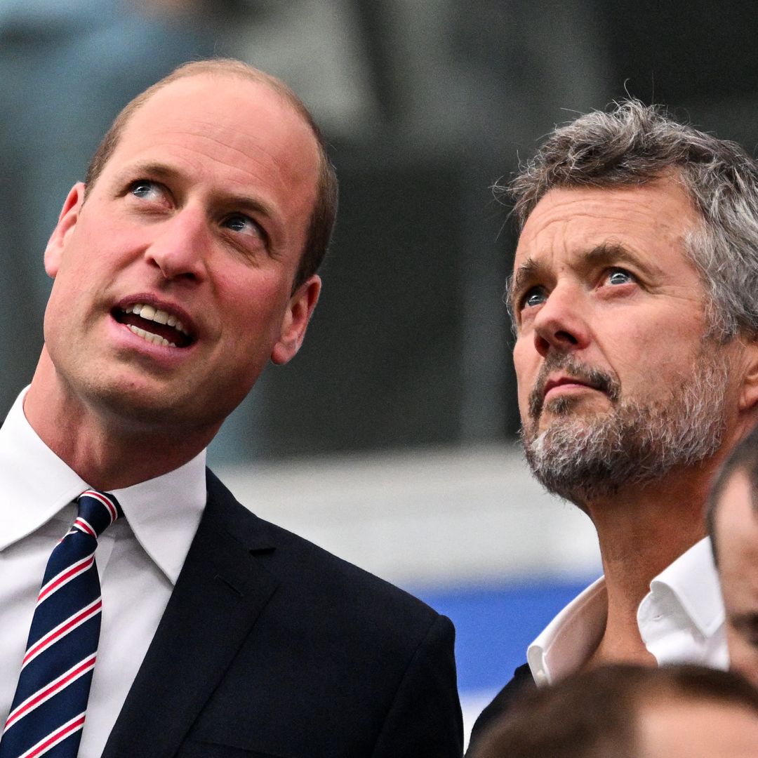 El príncipe William disfruta de la Eurocopa junto al rey Federico de Dinamarca