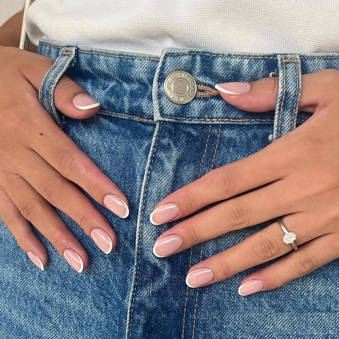 manicura francesa clasica