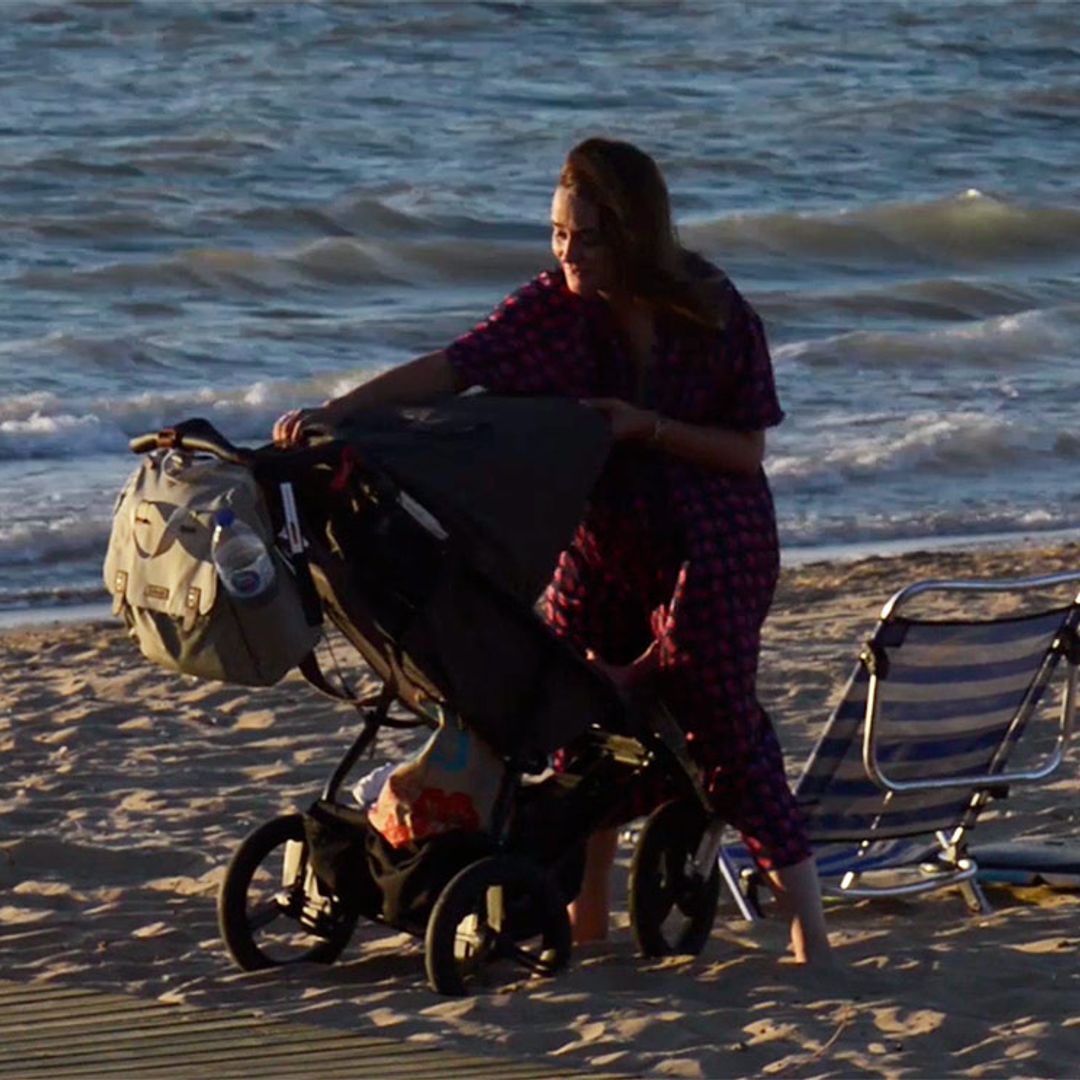 Toñi Moreno disfruta en la playa de sus primeros planes veraniegos con su hija Lola