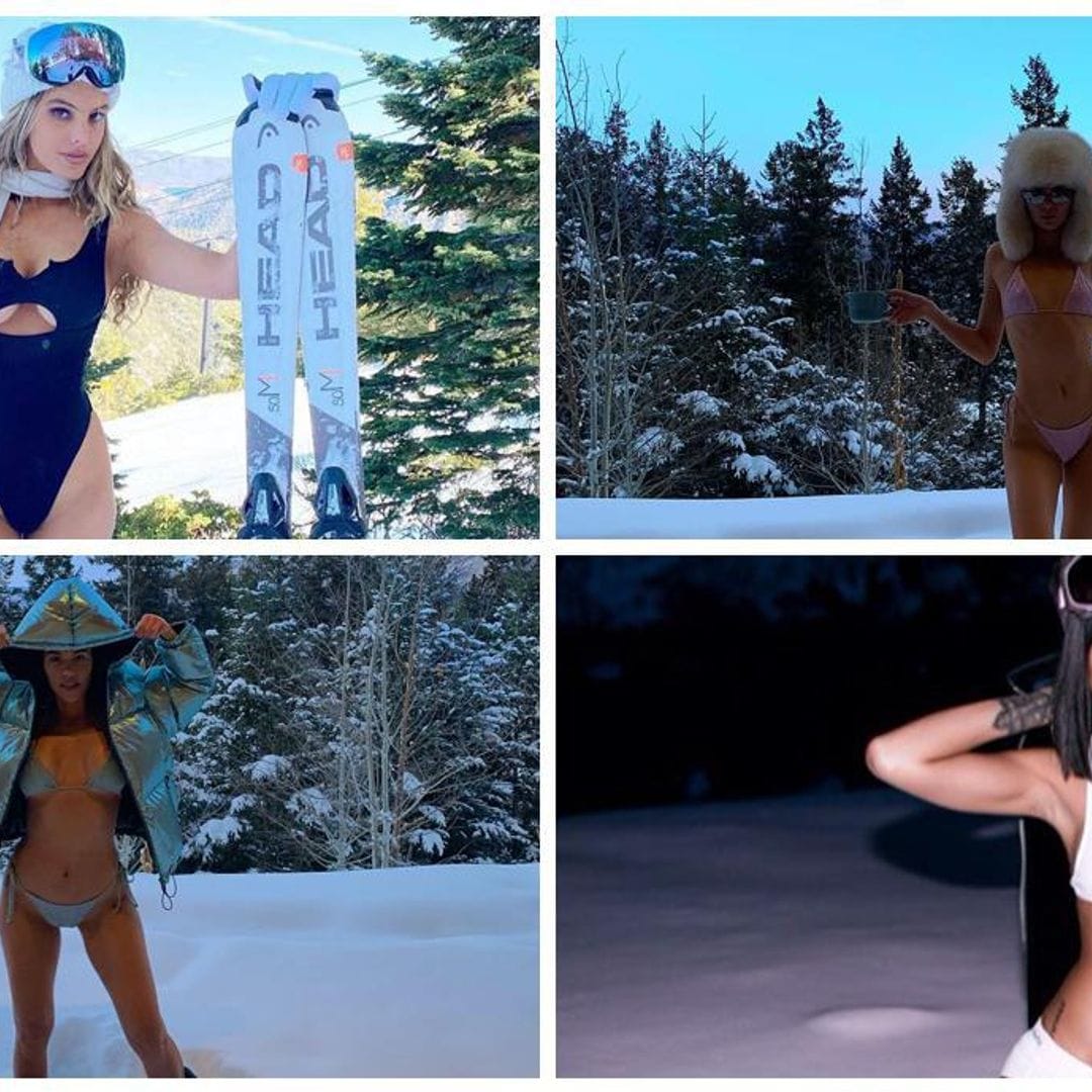 Lele Pons y otras celebs que han posado en la nieve... ¡en bikini!