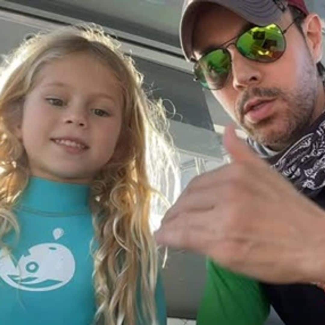 Enrique Iglesias comparte un tierno video junto a su hija Mary, quien demuestra su fuerte carácter