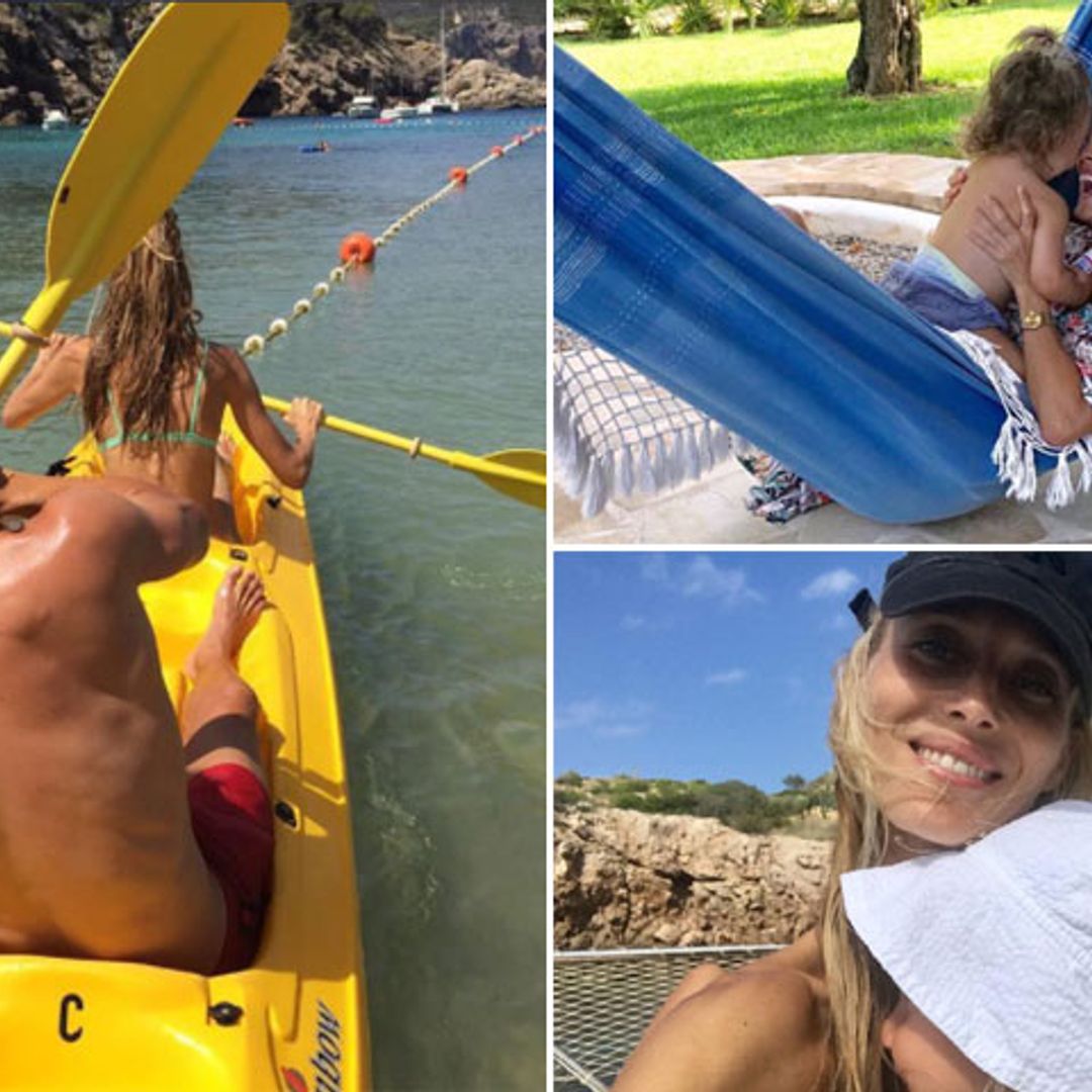 Familia, romanticismo, diversión... Las vacaciones de Vanesa Lorenzo y Carles Puyol en Ibiza