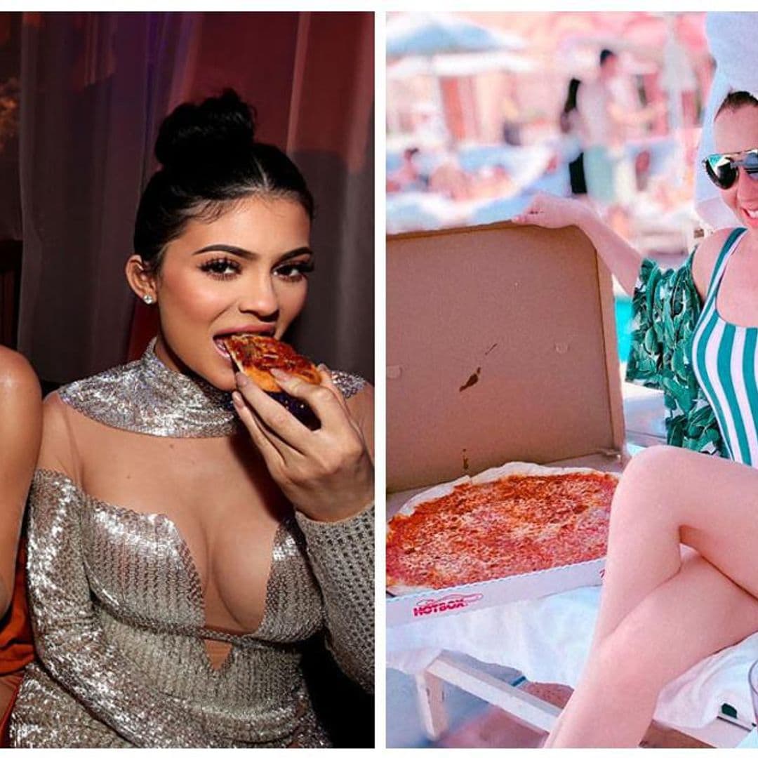 De Kylie Jenner a Thalía: estrellas que han declarado su amor a la pizza