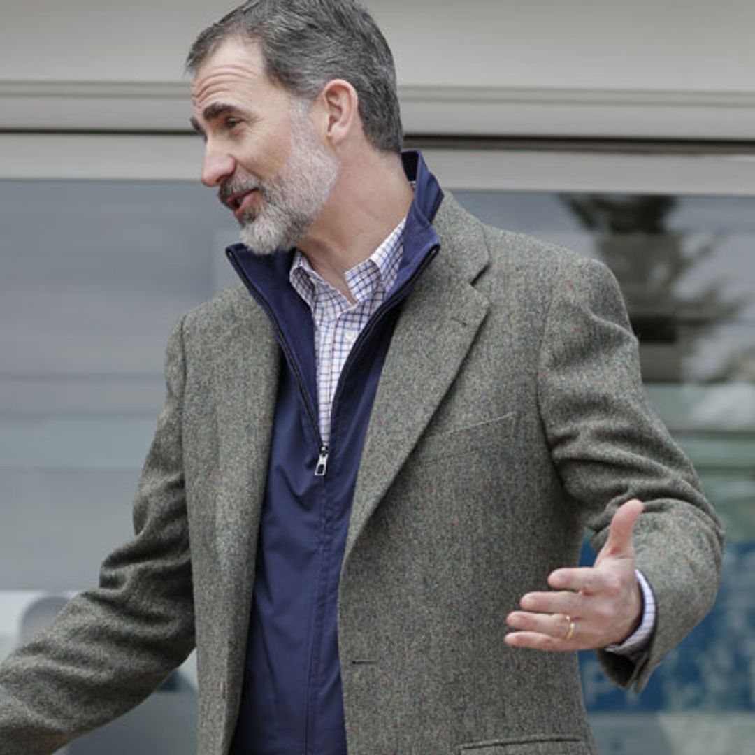 El rey Felipe, al preguntarle por la imagen de unidad mostrada por la familia: 'Todo está bien'