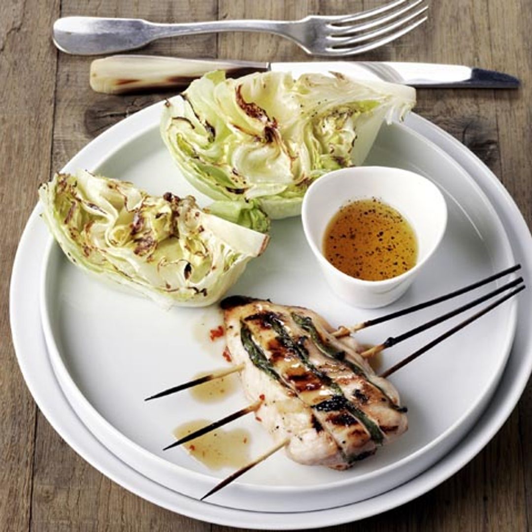 Pechuga de pollo rellena de salvia