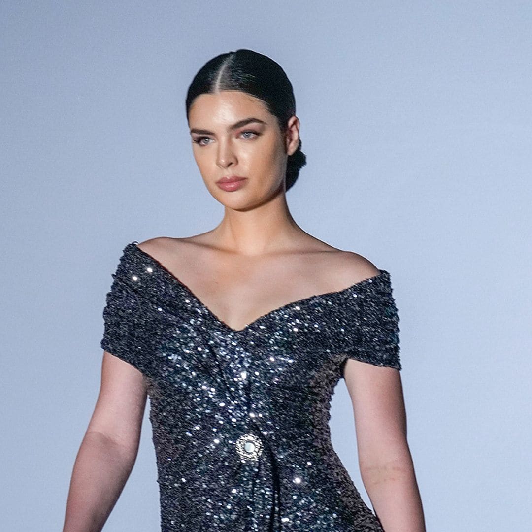 Nadia Ferreira regresa a las pasarelas cuatro meses después de ser madre en el mismo lugar en el que se casó con Marc Anthony
