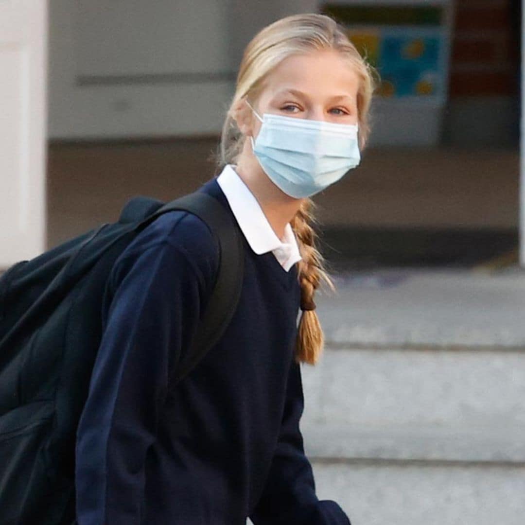 La princesa Leonor regresa al colegio tras el confinamiento