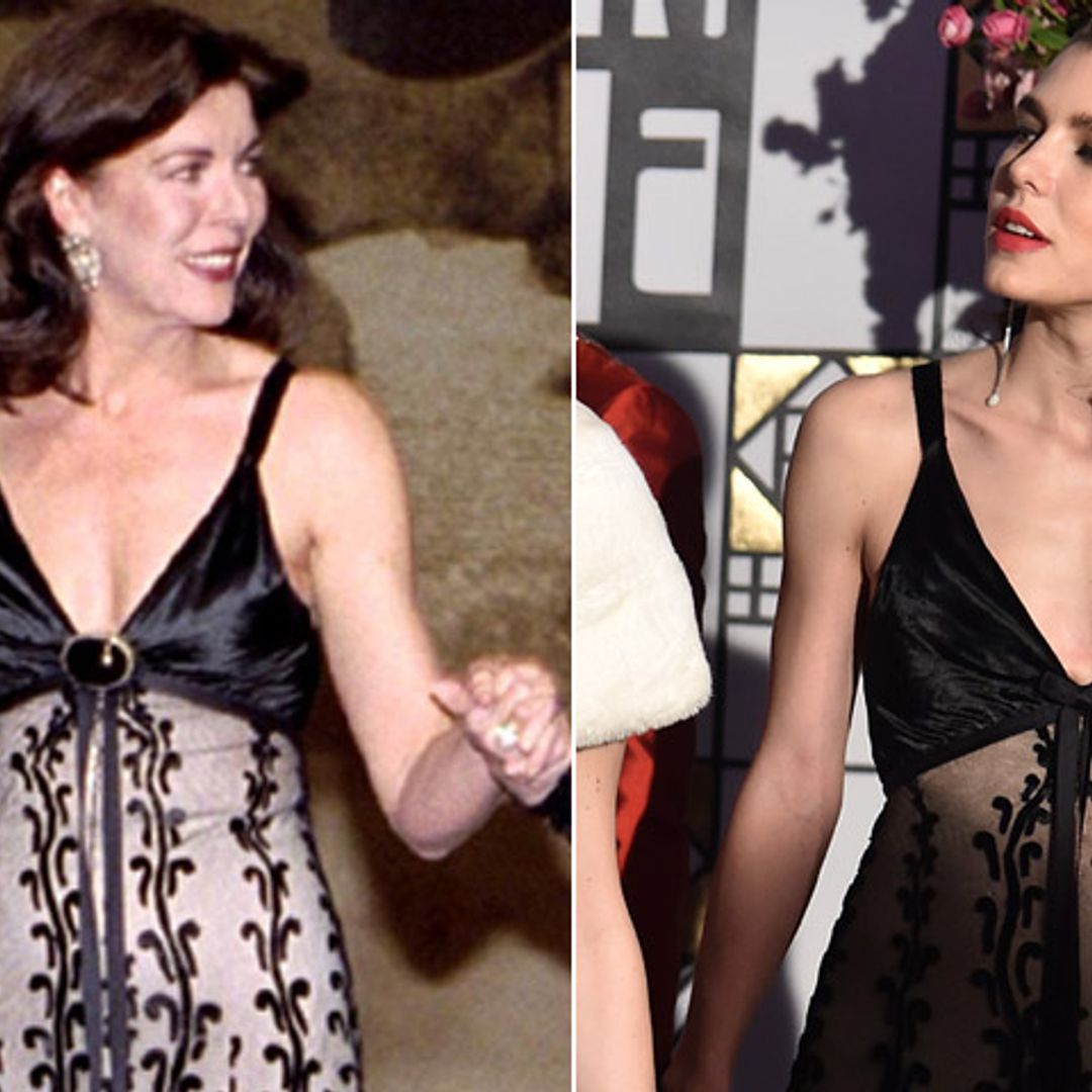 El vestido de Carolina de Mónaco con el que Carlota Casiraghi hizo un guiño a Carole Bouquet en el Baile de la Rosa