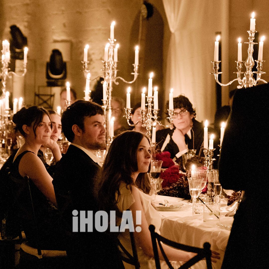 Stella, Alex y Antonio con Alex Bauer —hermano de la novia— y la pareja de este