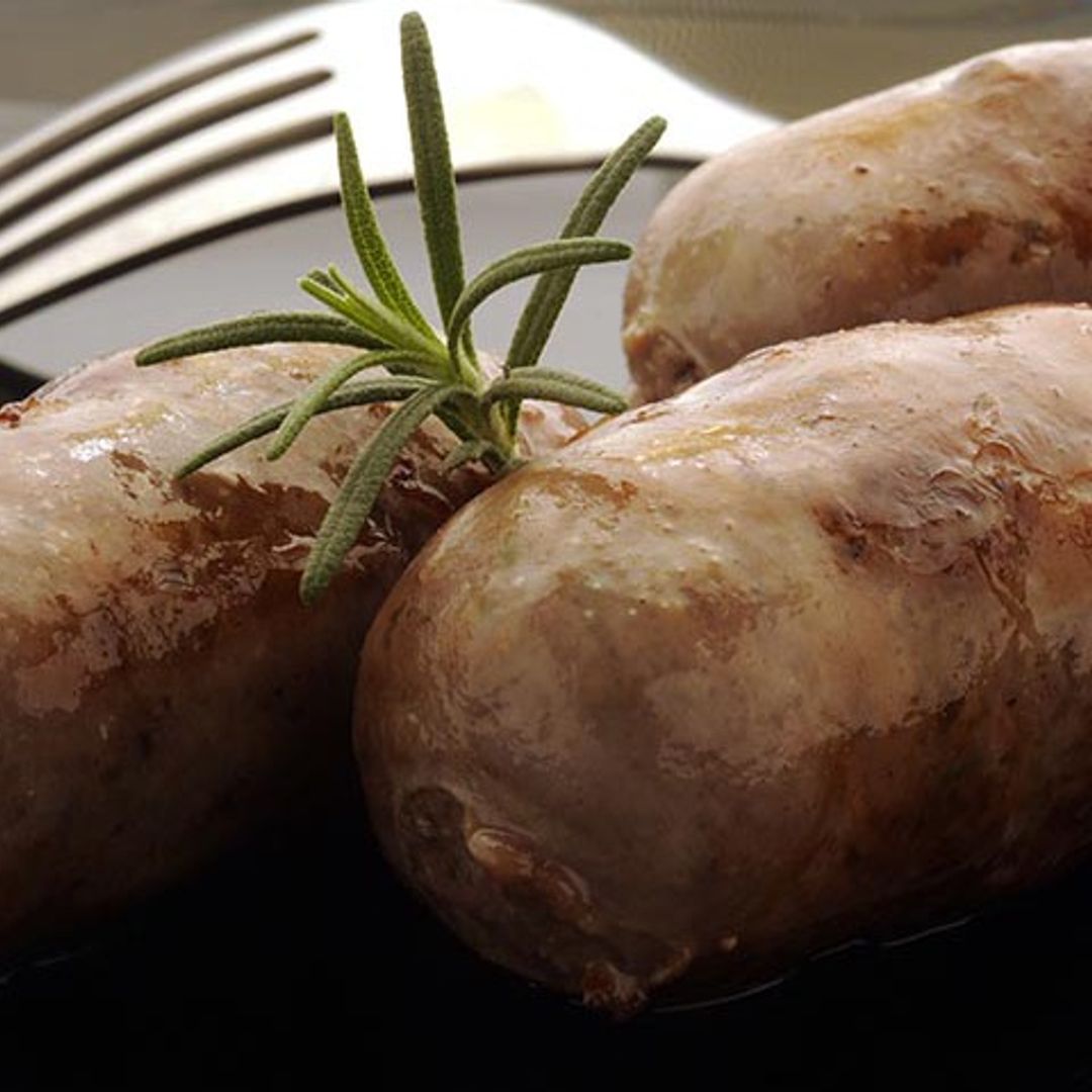 Butifarra con patatas al vapor