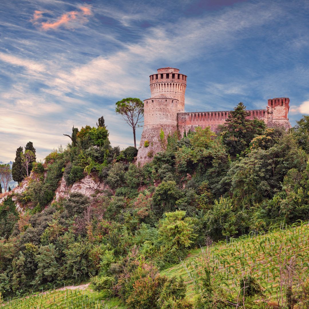 Brisighella, un bonito pueblo de Ravenna, en la región italiana de Emilia Romagna