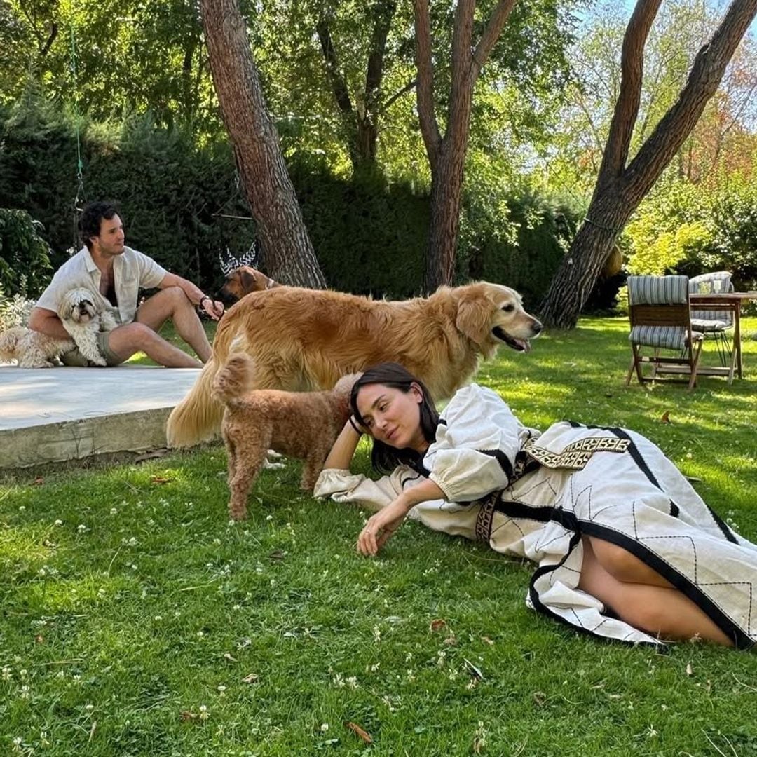 El matrimonio es la viva imagen de la felicidad junto a sus perros