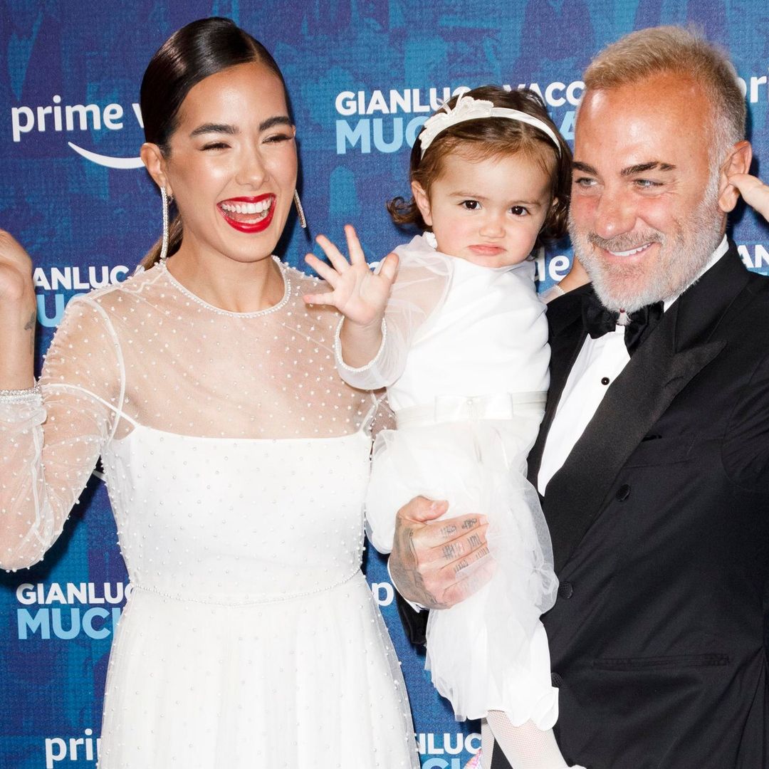 Blu Jerusalema, la hija de Gianluca Vacchi y Sharon Fonseca, hace su debut en las alfombras