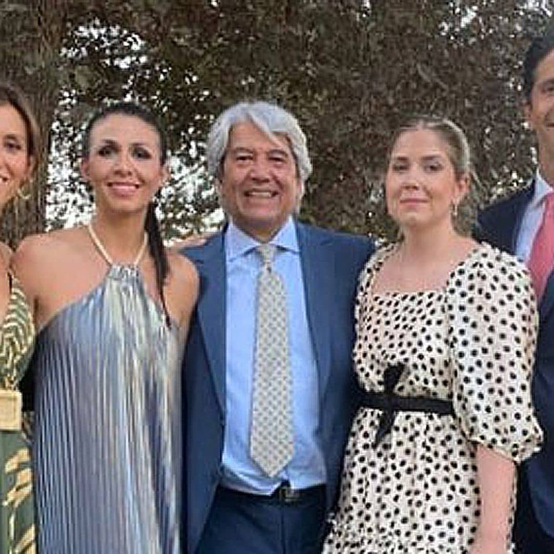 Fernando Verdasco, con Ana Boyer y su familia en el 'sí, quiero' de su prima Laura y Mariano Conde