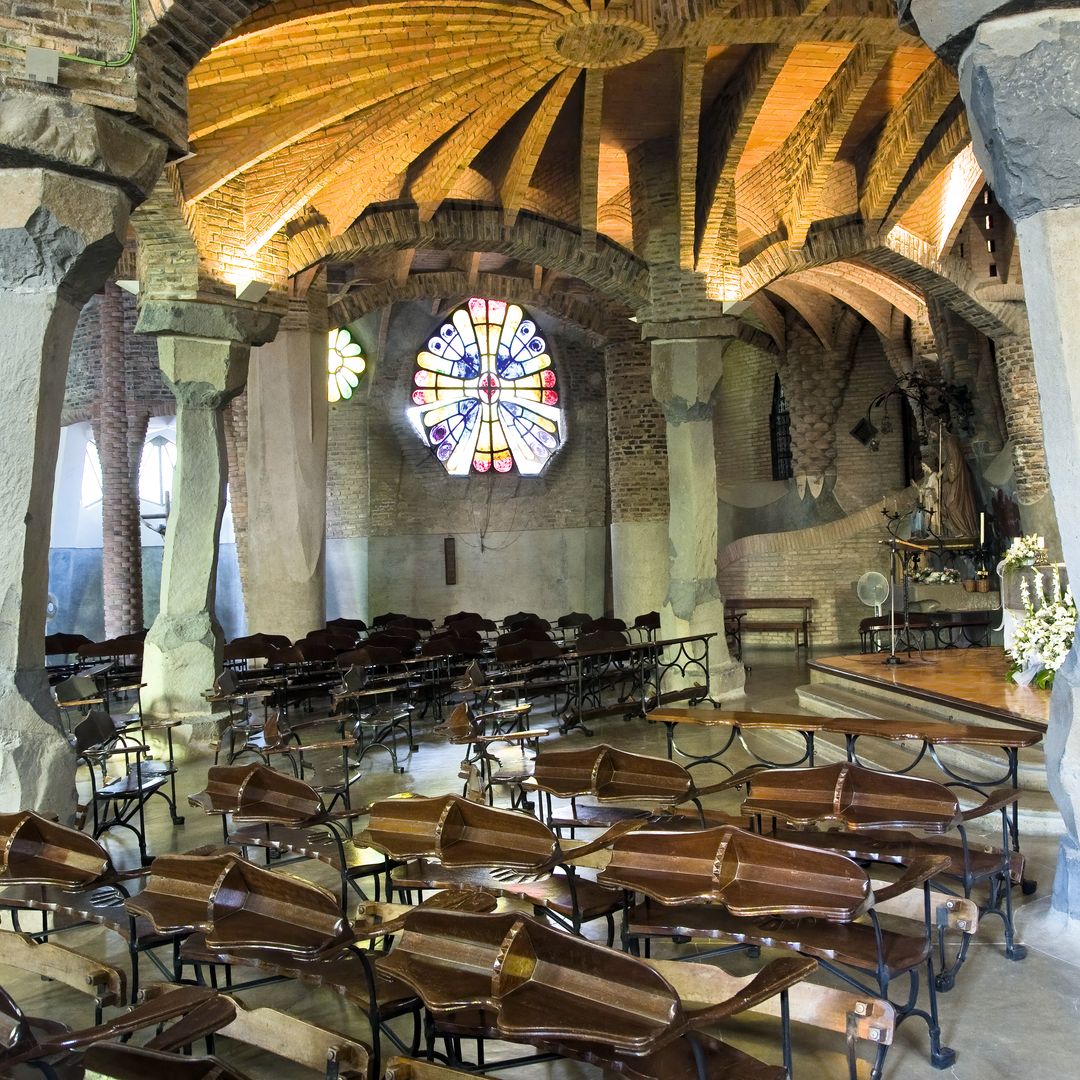 interior de la Cripta Güell. 