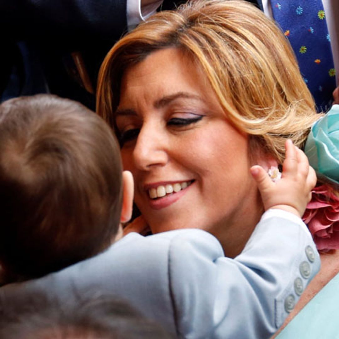 Susana Díaz, presidenta andaluza, una mamá orgullosa en la Feria de Abril