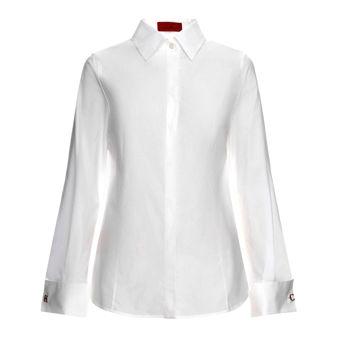 Camisa básica (270 €), de Carolina Herrera
