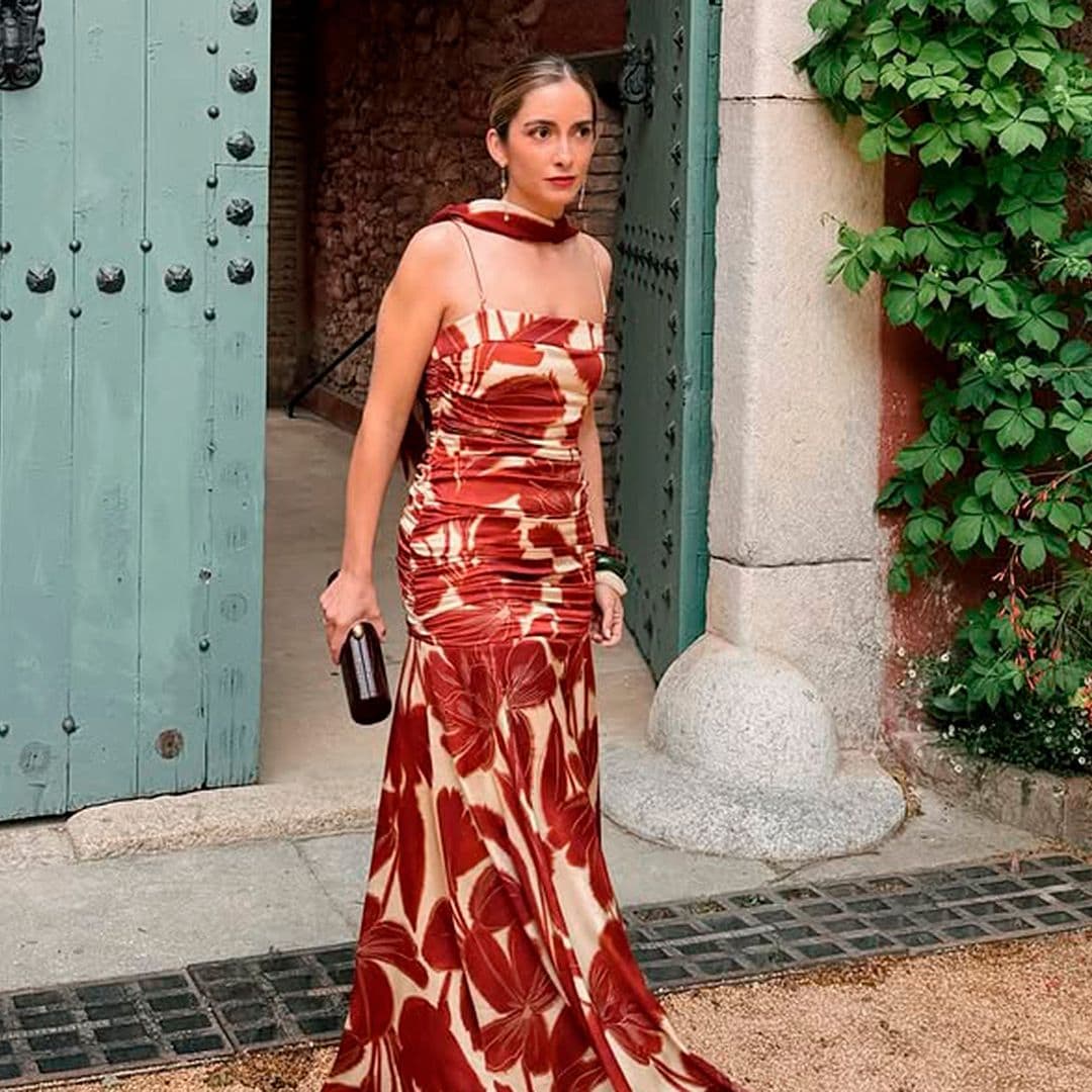 5 invitadas españolas que este fin de semana nos han convencido de llevar vestido estampado