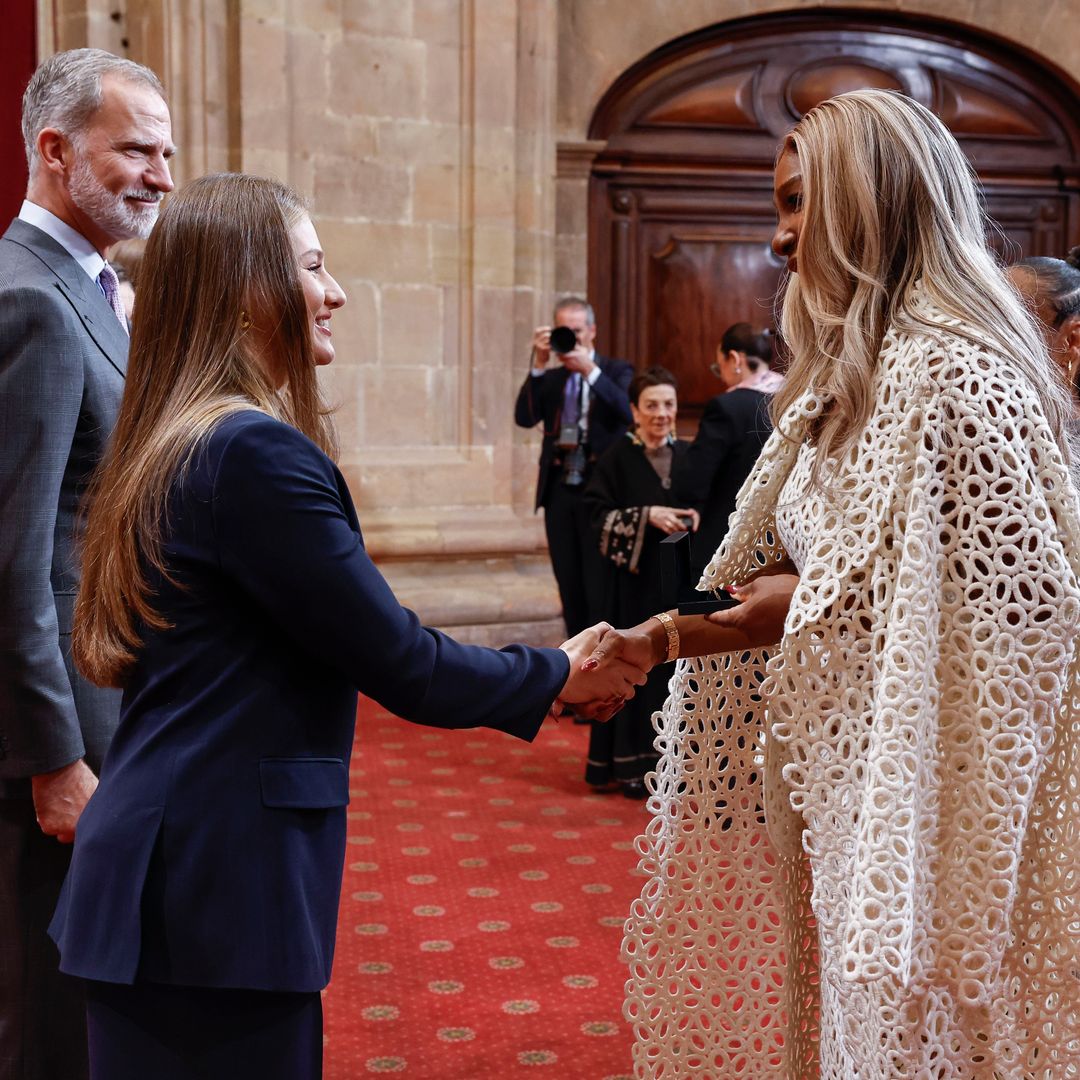 Serena Williams acapara todas las miradas en su audiencia con los Reyes y sus hijas