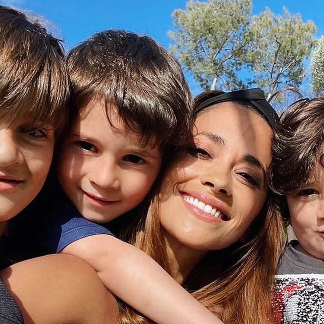 'Con ellos hasta el fin del mundo': Antonela Roccuzzo posa feliz con sus tres ‘mini Messi’