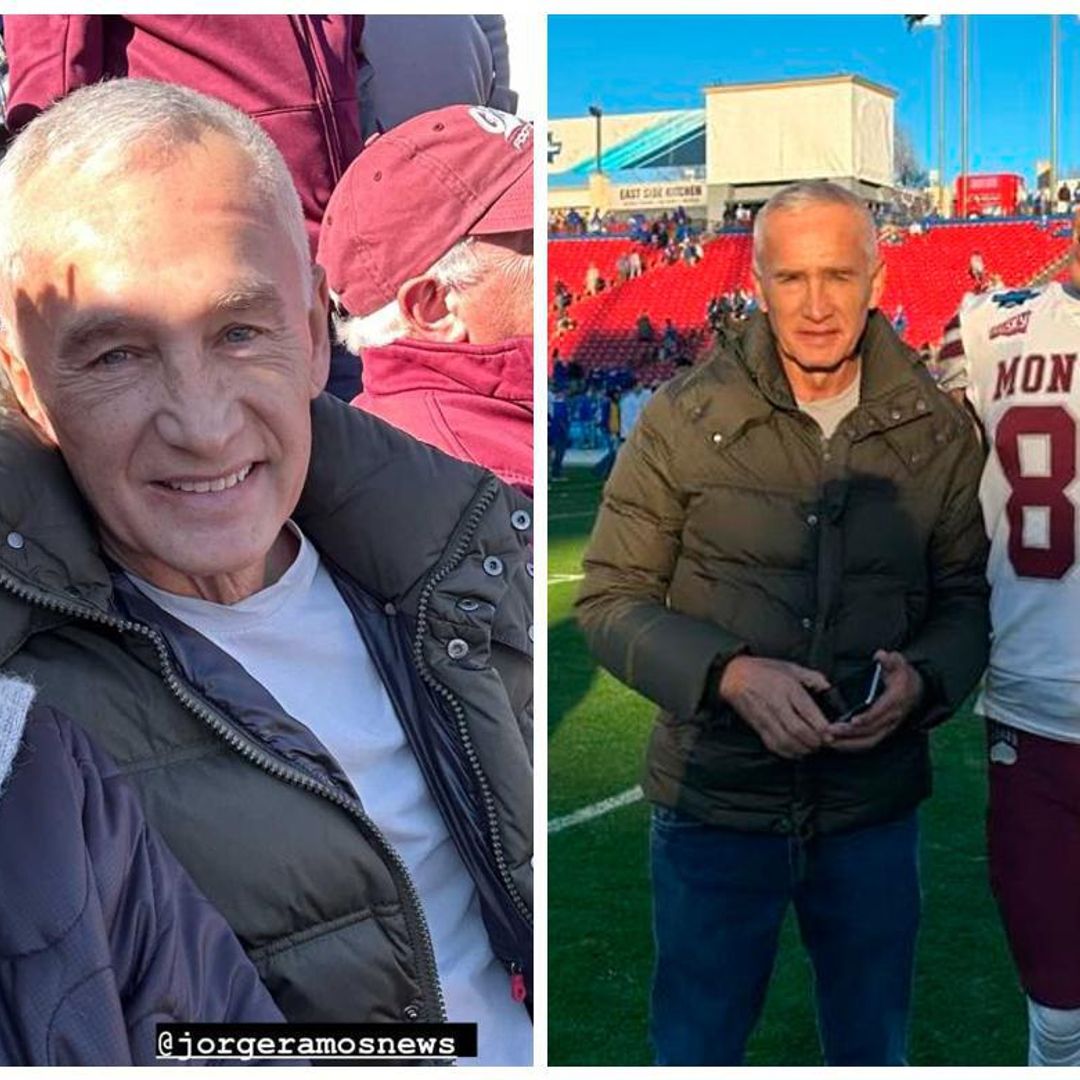 Jorge Ramos y su hija Paola apoyan a Nico en su partido de fútbol americano